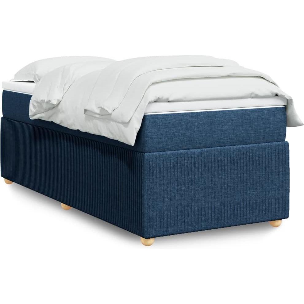 VidaXL, Bett, Bo x springbett mit Matratze 90 x 190 cm Stoff (90 x 190 cm)