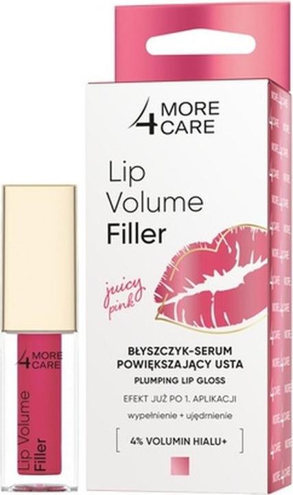 Oceanic MORE4CARE Lip Volume Filler błyszczyk-serum powiększający usta Juicy Pink 4,8g