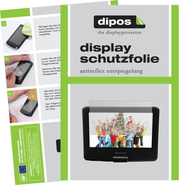 Actual product image Dipos Screen Protector Anti-Glare (3 Piece, DBPower 9.5 Inch Portable DVD Player)