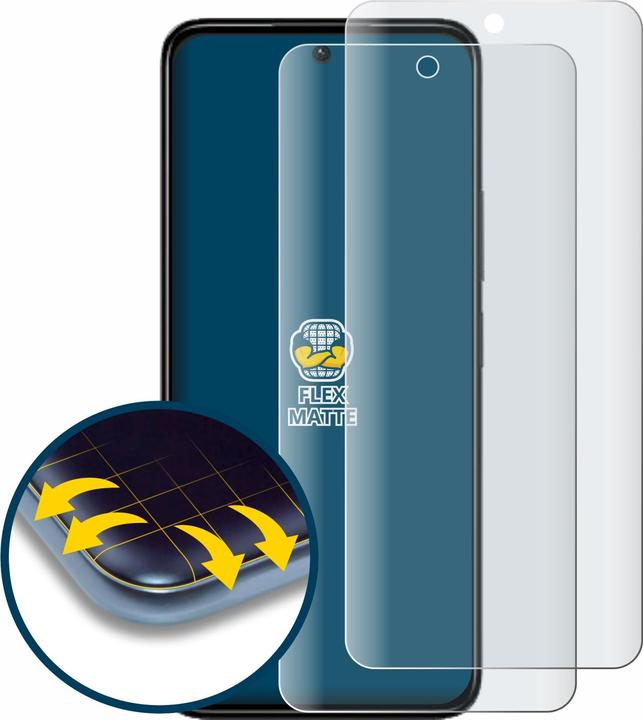 Produktbild BROTECT Fullscreen Schutzfolie Displayschutz Folie Matt Entspiegelungsfolie (2 Stück, Xiaomi Redmi 13)