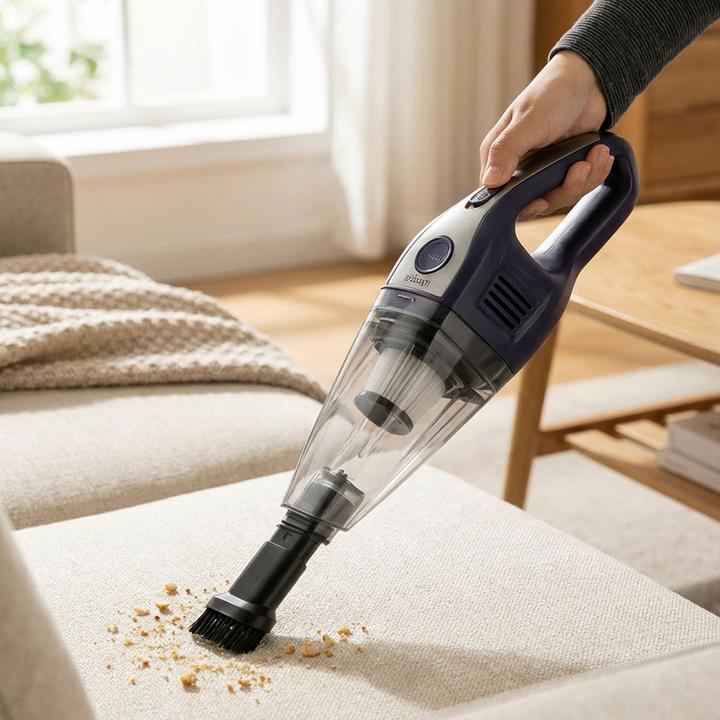 Produktbild Ideoon Akku-Handsauger 6800 Pa starker Mini Staubsauger, kabellos 2600 mAh Li-Ion 66W Tischsauger