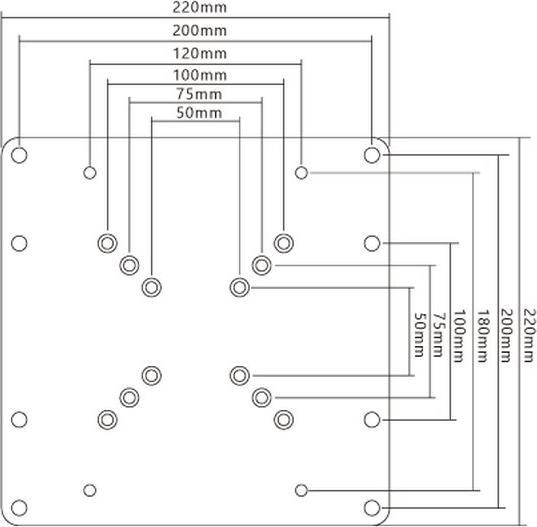 Produktbild Xantron Vesa Adapter VESA-200 (Adapter- / Montageplatten)
