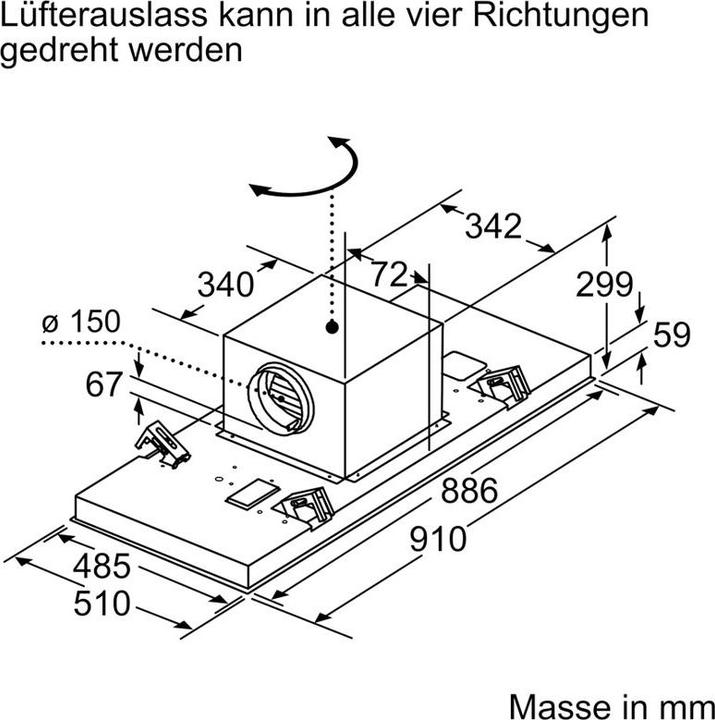 Produktbild Bosch Hausgeräte DRC99PS20 (Deckenlüfter)