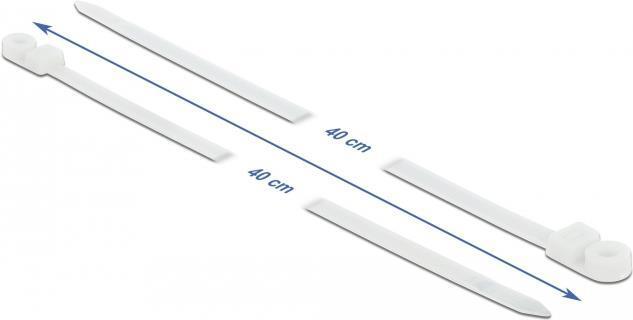 Actual product image Delock Cable Tie with Fastening Eyelet (400 mm, 10 pcs.)