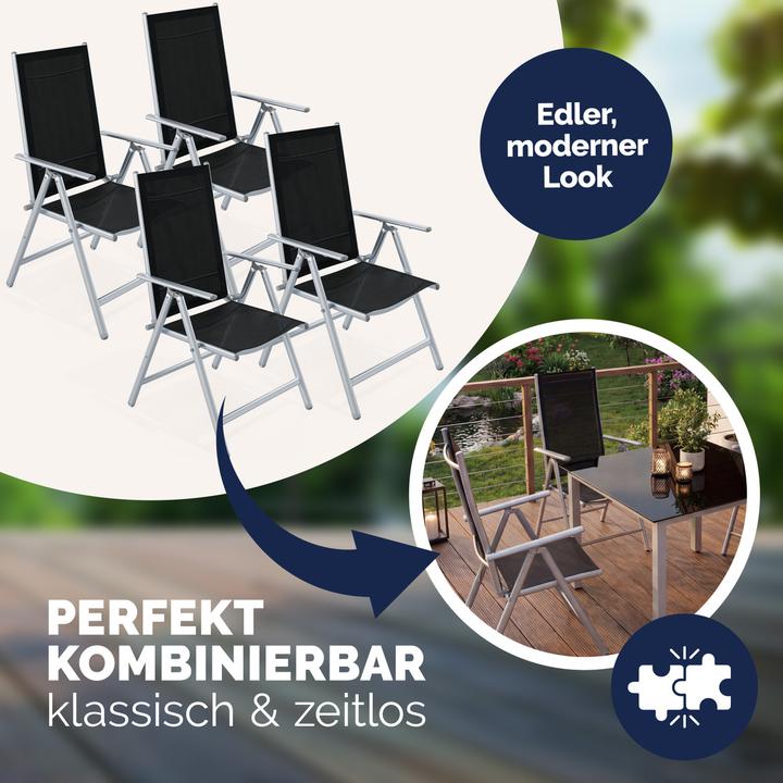 Immagine prodotto Casaria Set di 4 sedie da giardino