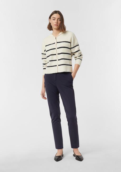 Produktbild Comma Strickjacke Kuscheliger Ringelcardigan mit Kapuze (40)