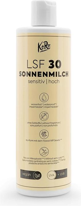 Produktbild KoRo Sonnenmilch sensitiv LSF 30 (Sonnenmilch, SPF 30, 400 ml, 400 g)