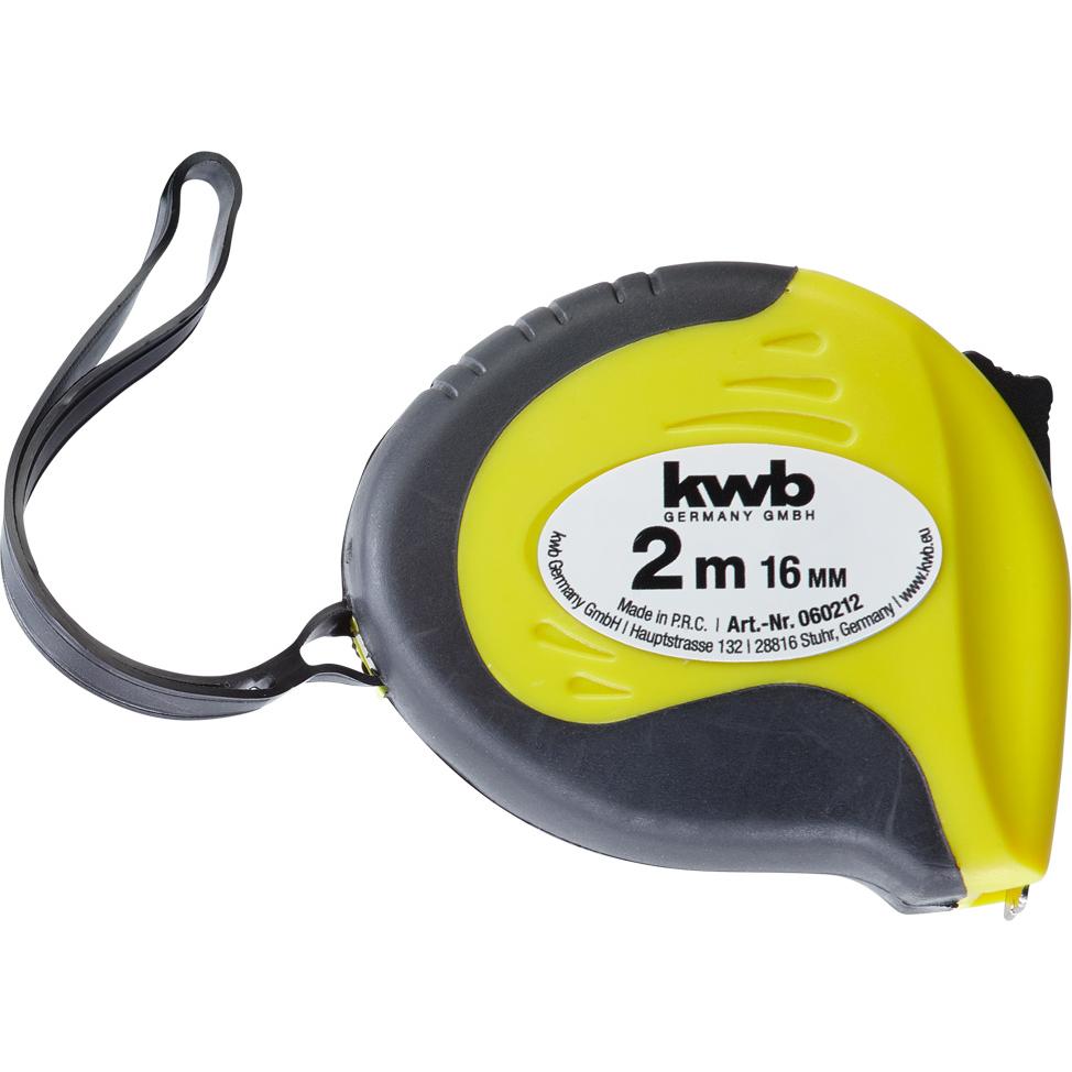 kwb, Längenmesswerkzeug, 060212 Massband 2 m Stahl, Kunststoff (M)