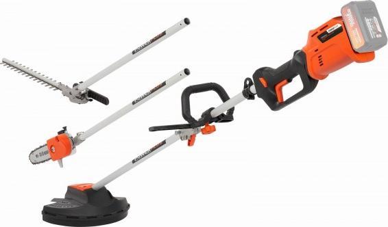 Produktbild Powerplus Dual Power Garten Multitool 4-in-1 bürstenlos 40V - exkl. Akku und Ladegerät - 3 Acc. (Akkubetrieb)