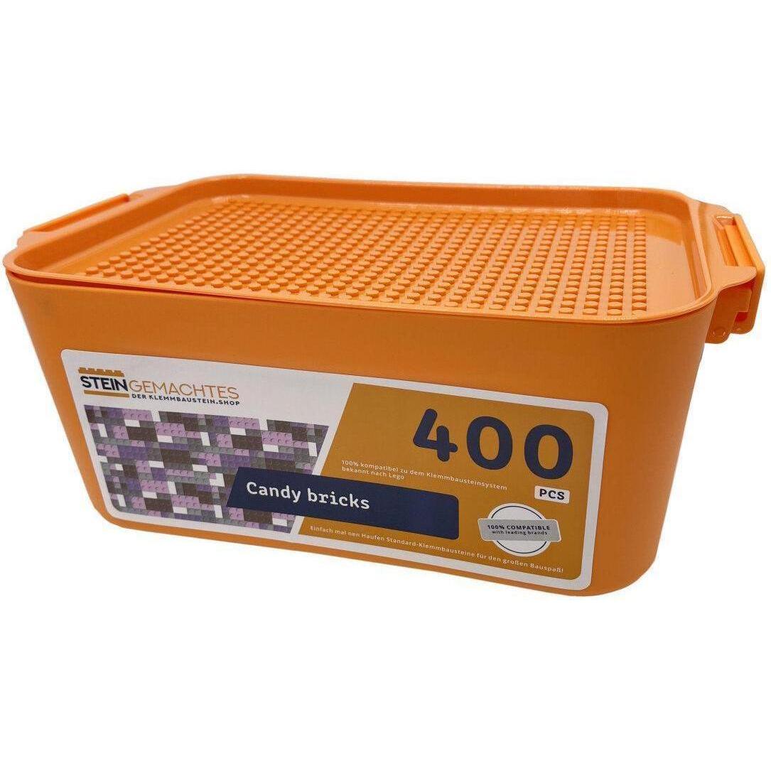 Kazi CANDY-BRICKS - Candy Bricks-Box mit 400 Plates in Grau - Lila - Rosa - Braun (CANDY-BRICKS)