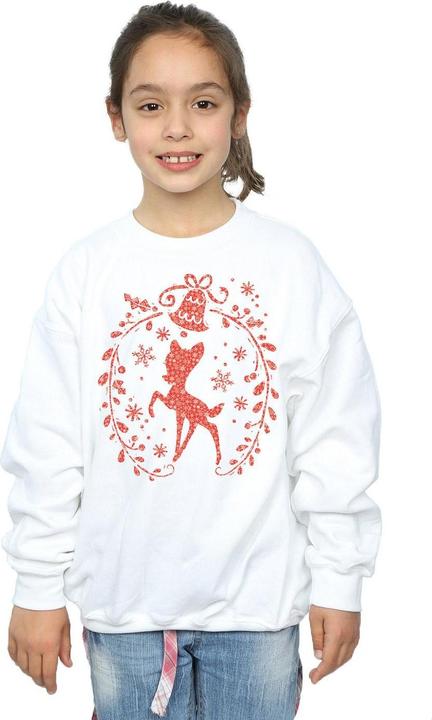 Produktbild Disney Bambi Christmas Wreath Sweatshirt Mädchen (128)