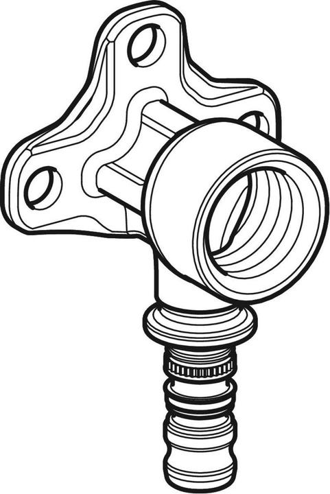 Produktbild Geberit Mepla Wandscheibe 26 mmx3/4 52mm