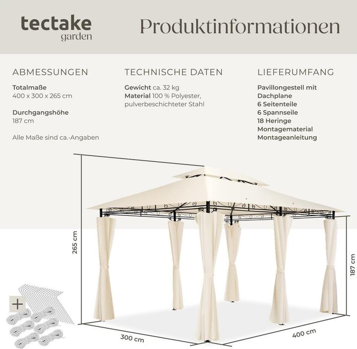 Actual product image tectake Luxury (400 cm, 300 cm)