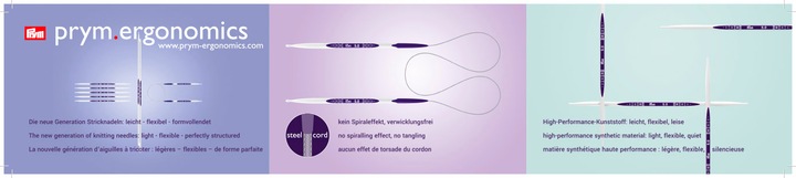Actual product image Prym Stocking needles ergonomics 4.00 mm, 20 cm, card 5 pcs, plastic