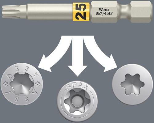 Actual product image Wera Bit-Check 6 Wood TX HF 1