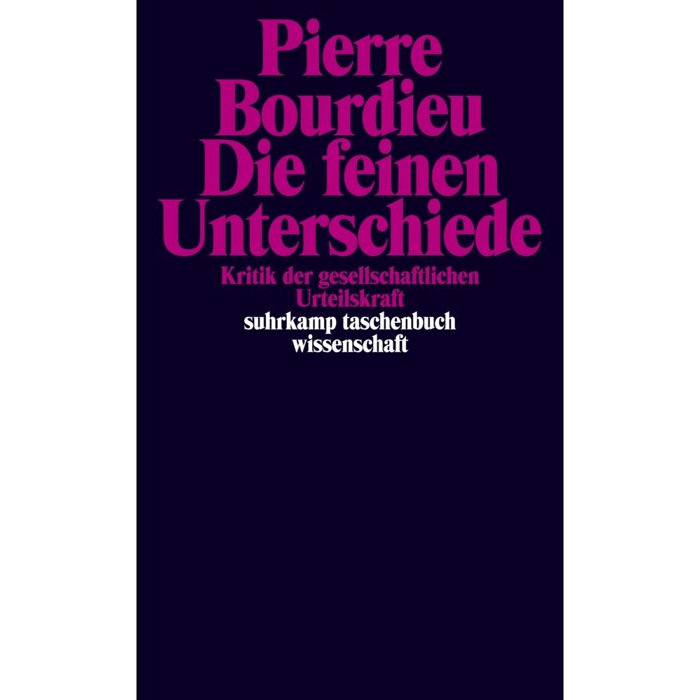 Die feinen Unterschiede, Fachbücher von Pierre Bourdieu
