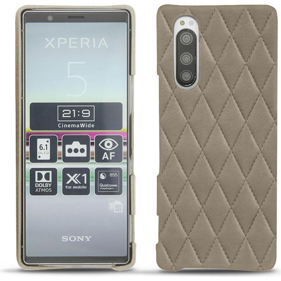 Noreve Lederschutzhülle (Sony Xperia 5), Smartphone Hülle, Beige