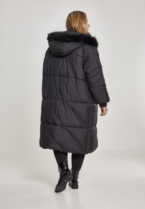 Actual product image Urban Classics UC Curvy Ladies Oversize Faux Fur Puffer Coat (L)