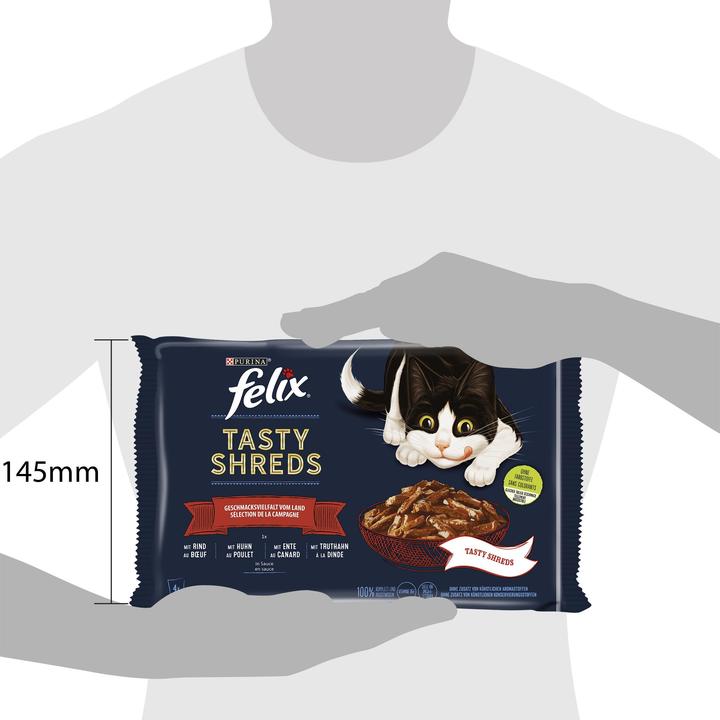 Produktbild Felix Tasty Shreds (Adult, 4 Stk., 80 g)