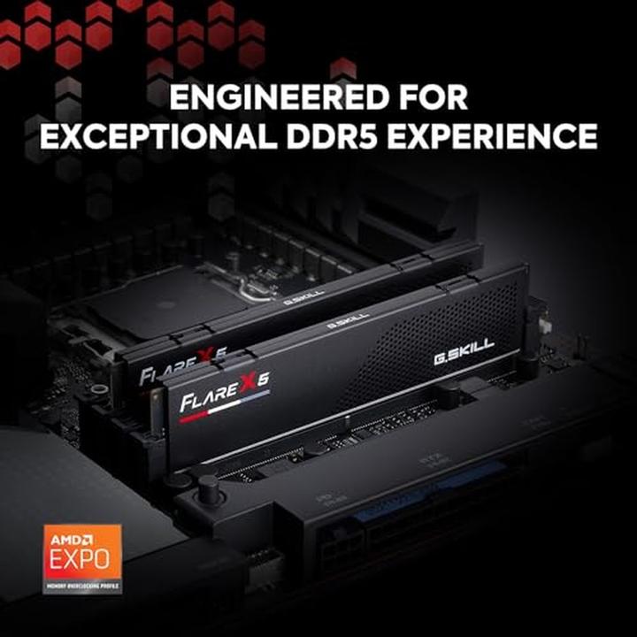 Productafbeelding G.Skill DDR5 PC 6000 CL32 KIT 32-GX2-FX5 MT/s (2 x 16GB, 6000 MHz, DDR5 RAM, DIMM 288 pin)