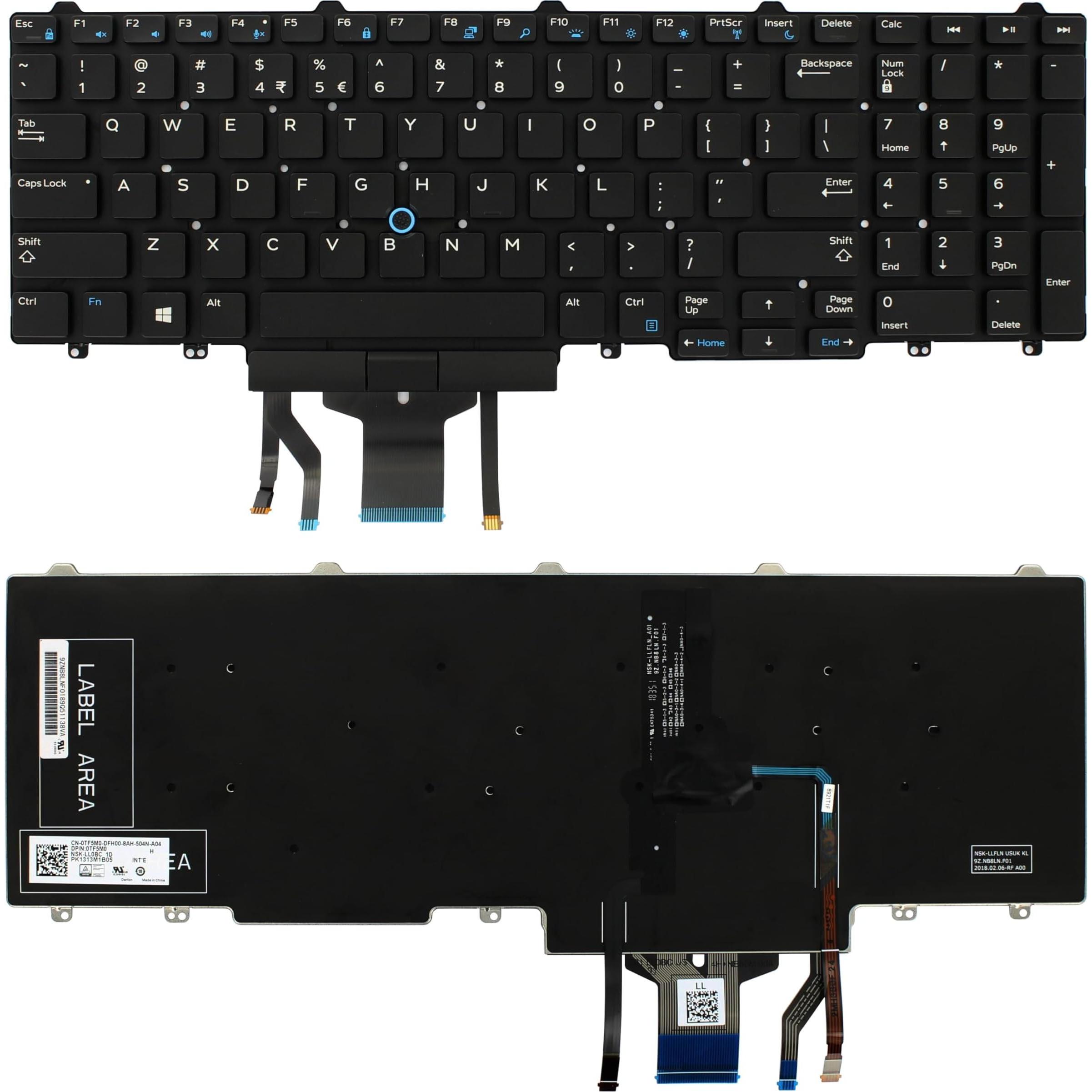 Dell Keyboard (US), Notebook Ersatzteile, Schwarz
