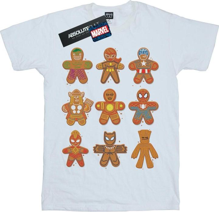 Immagine prodotto Avengers Christmas Gingerbread Maglietta Ragazze (140, 146)