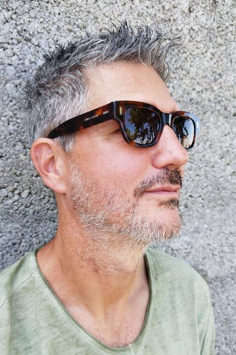 Image du produit James Dixon Havanna/Braun – Lennox – Quadratisch – Acetat – Sonnenbrille
