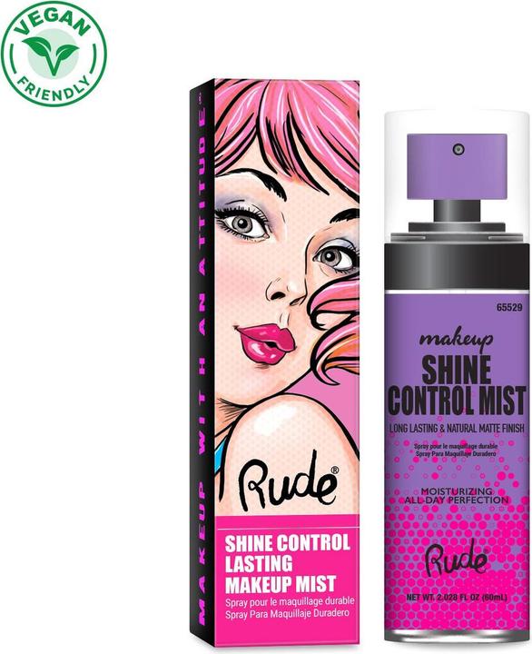 Produktbild Rude Cosmetics Shine Control Matte Finish Long Lasting Makeup Mist