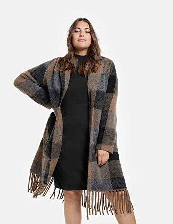 Actual product image Samoon Woolen Tartan Coat