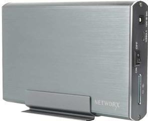 Produktbild Networx 3,5" HDD Festplattengehäuse grey Grey (3.5")
