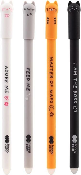 Actual product image GDD Kitty löschbarer Stift 0,5 mm blau (12 Stück) (Blue, 12x)