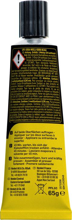 Produktbild Pattex Kraftkleber Lösemittelfrei (65 g, 50 ml)