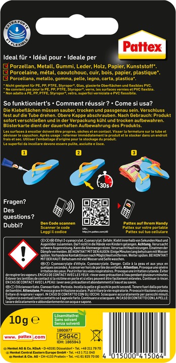 Image du produit Pattex Ultragel (10 g)