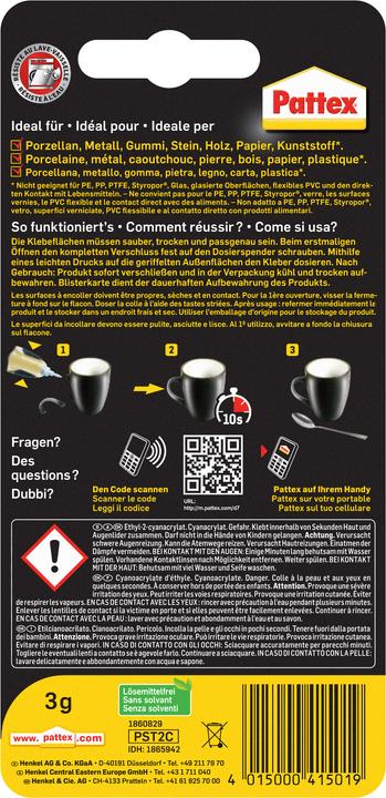 Image du produit Pattex Matic (3 g, 3.10 ml)