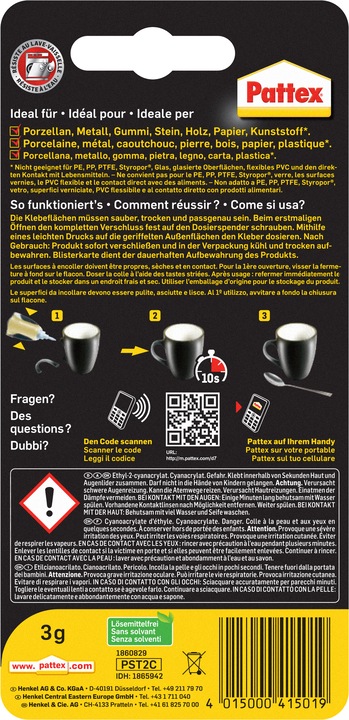 Image du produit Pattex Matic (3 g, 3.10 ml)