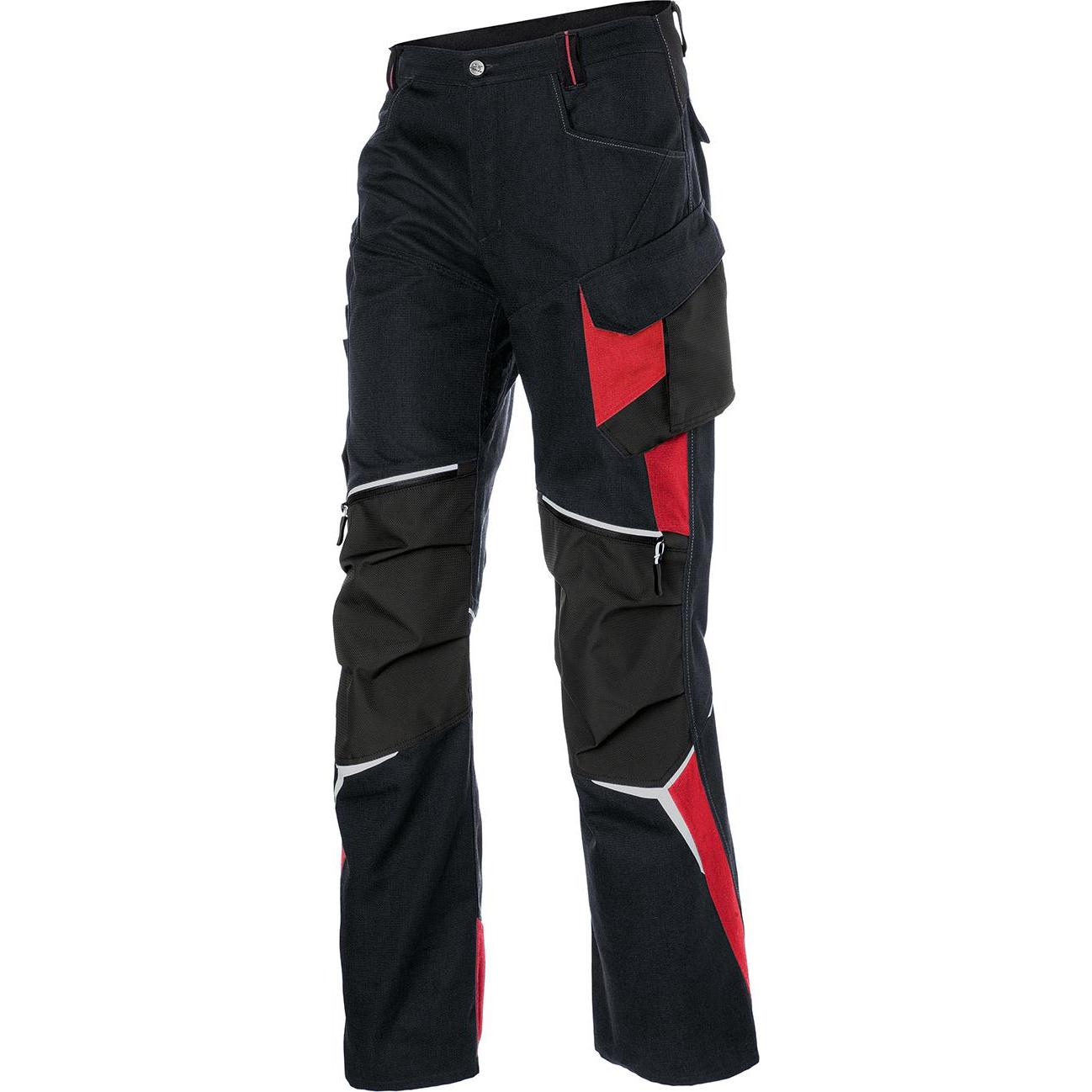 Kübler, Arbeitshose, Hose BODYFORCE PRO PSA 2 schwarz/mittelrot Form 2125 Grösse 42 (42)