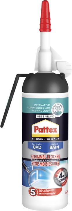 Image du produit Pattex Silicone bloquant les moisissures dans les salles de bains (Blanc)