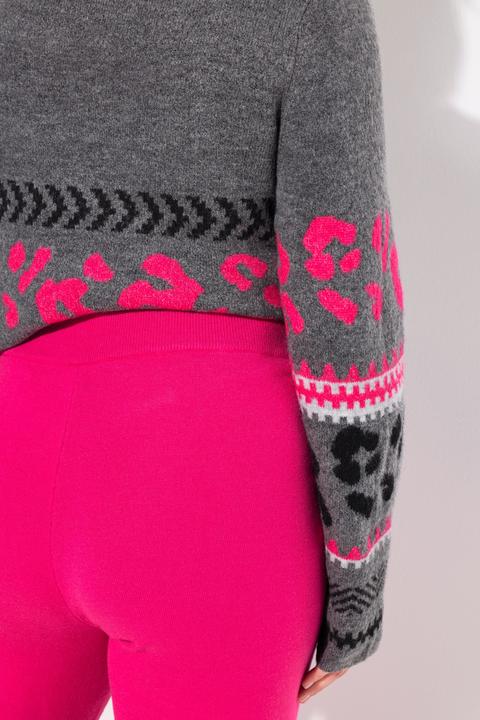 Produktbild Ulla Popken Strickhose, weites Bein, Elastikbund, formstabiler Strick (60)