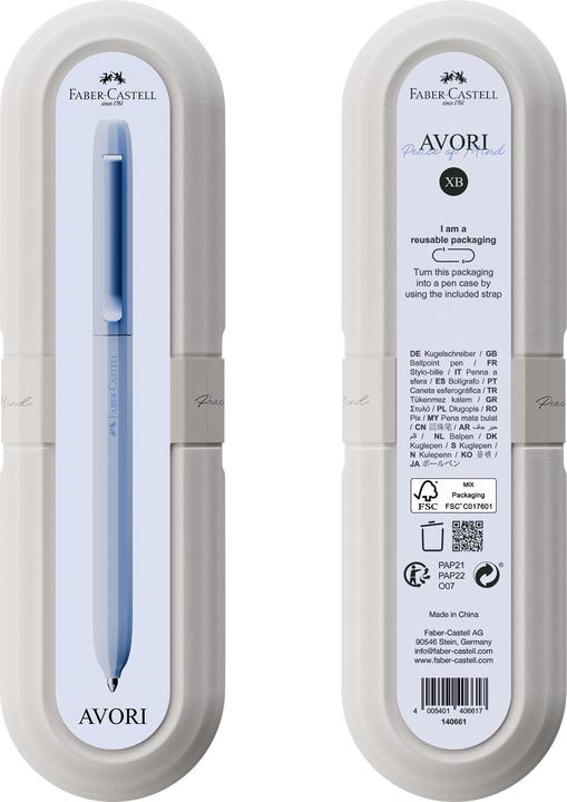 Immagine prodotto Faber-Castell Kugelschreiber Avori XB Peace Of Mind (Blu, 1x)