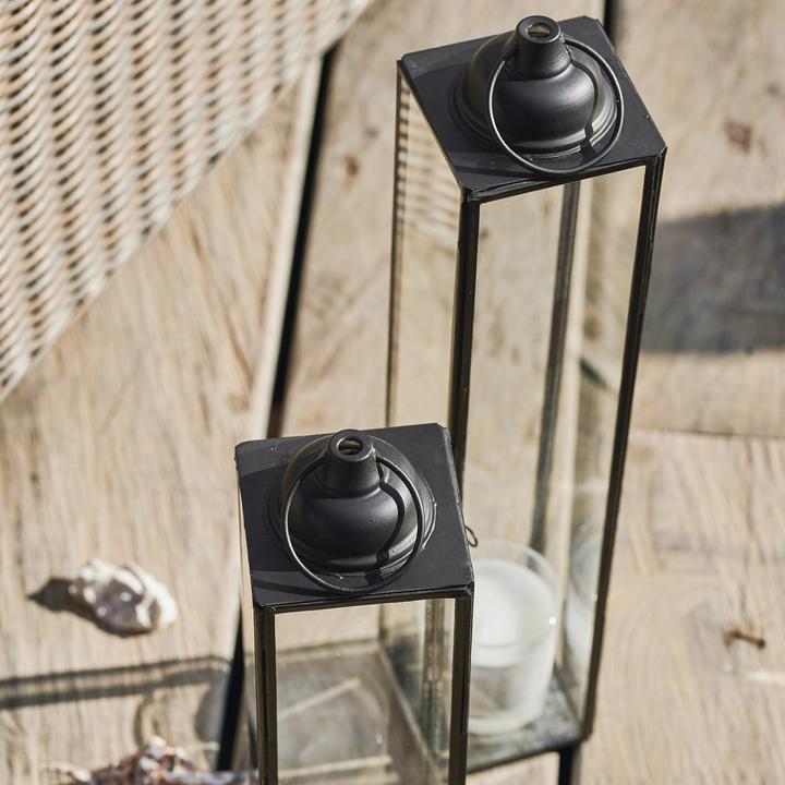 Immagine prodotto Loberon Set di 2 lanterne Radu nero antico