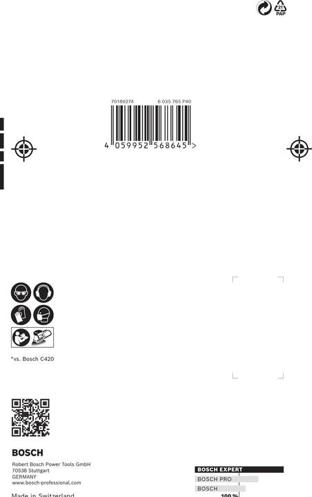 Produktbild Bosch Professional Zubehör EXPERT M480 Schleifnetz-Set, 100 x 150 mm, 10 Stück (80, 120, 180)