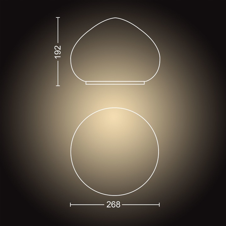 Actual product image Philips Hue Wellness Base BT (806 lm, E27)