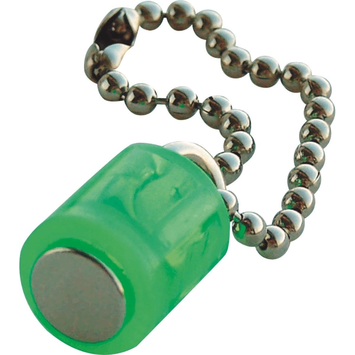 Laurel, Magnet, Magnet Zylinder mit Kette 14x9mm bis 1900g VE=3 Stück kristallgrün (3 x)