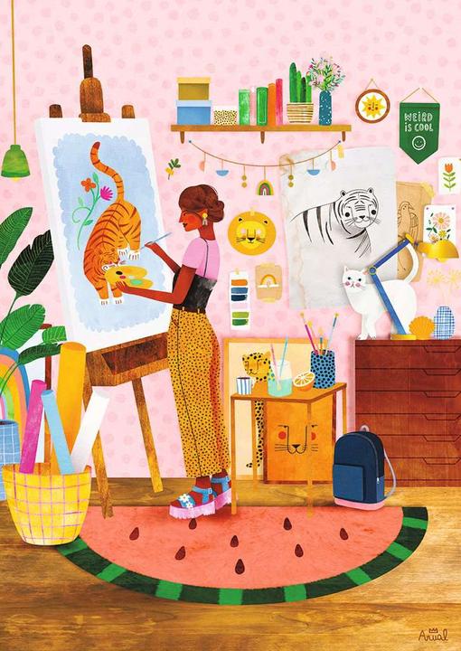 Image du produit Nathan Puzzle 1500 pièces Artist's Studio - Laura Lhuillier (1500 pièces)