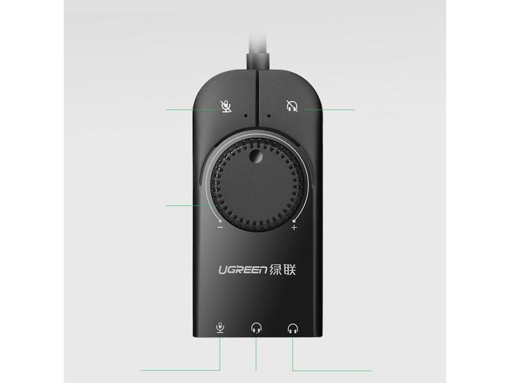Image du produit Ugreen Carte son externe USB avec réglage du volume