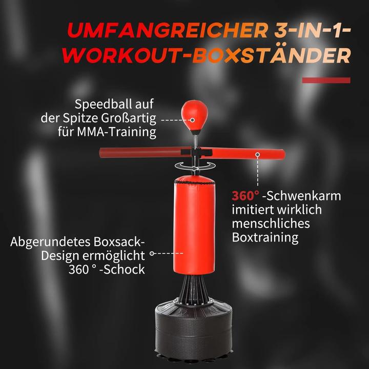 Actual product image Homcom Boxing training device with rotating arm (88 cm, 15 kg)