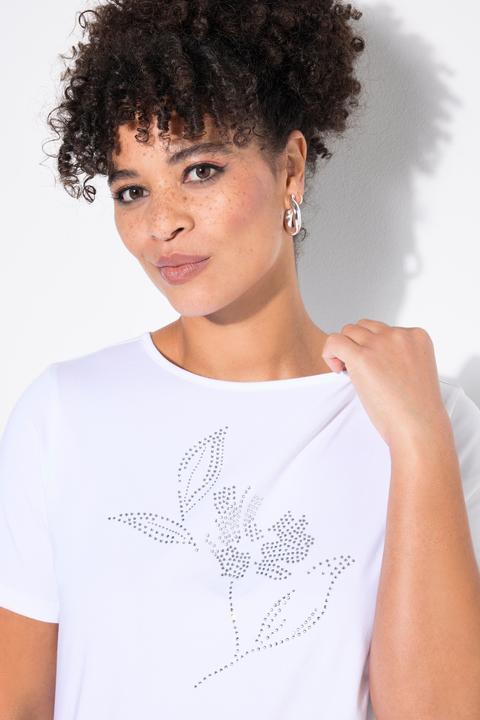 Produktbild Miamoda T-Shirt, Ziersteinchen-Blume, Halbarm (54)