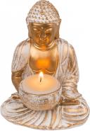 Ootb decorative figure, Buddha, with tea light holder