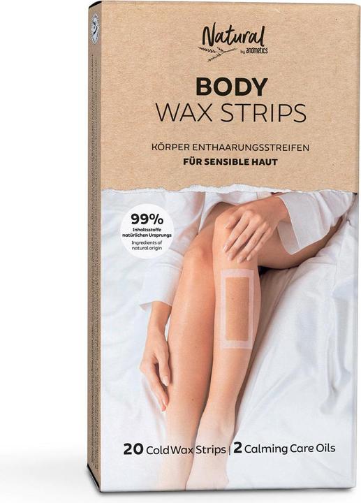 Image du produit Andmetics NATURAL by BODY Wax Strips (20 x, 20 g)