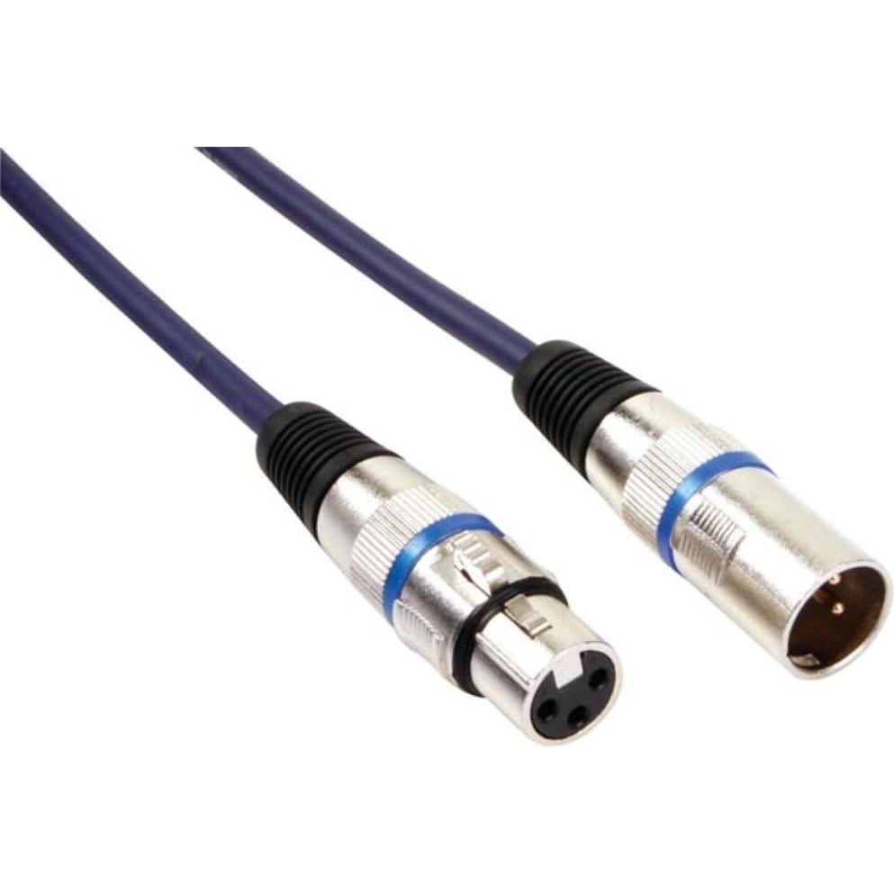 HQ Power PAC102 Cavo DMX a 3 poli (2,5m) (2.50 m, XLR), Cavo audio